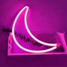 Pink Moon LED Neon Sign