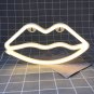 White Lips LED Neon Sign, Lips Neon Wall Light