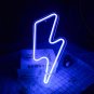 Blue Lightning Bolt LED Neon Sign, Lightning Wall Light