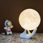 White Moon Lamp, 3D White Moon Lamp, Moon Night Light