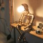 Industrial Pipe Robot Desk Lamp, White Pipe Robot Lamp