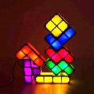 Colorful Tetris Piece Desk Lamp, DIY Tetris Lamp