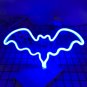 Blue Bat LED Neon Sign, Bat Neon Wall Light