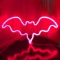 Red Bat LED Neon Sign, Bat Neon Wall Light