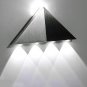 Cool White Triange Wall Lamp, Cool White Triangle Wall Light