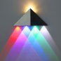 Rainbow Triange Wall Lamp, White Triangle Wall Light