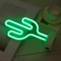 Green Cactus LED Neon Lamp, Cactus Neon Lamp, Green Desk Lamp