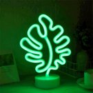 Green Leaf LED Neon Lamp, Leaf Neon Lamp, Green Desk Lamp