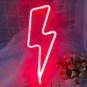 Red Lightning Bolt LED Neon Sign, Lightning Wall Light