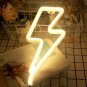 Yellow Lightning Bolt LED Neon Sign, Lightning Wall Light