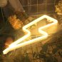 Yellow Lightning Bolt LED Neon Sign, Lightning Wall Light