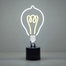 White Lightbulb LED Neon Lamp, Lightbulb Neon Lamp