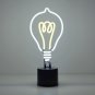 White Lightbulb LED Neon Lamp, Lightbulb Neon Lamp