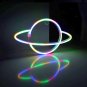 Rainbow Planet LED Neon Sign, Planet Wall Light