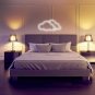 White Double Cloud LED Neon Sign, Cloud Neon Wall Light