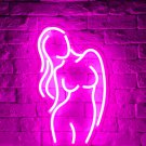 Pink Goddess LED Neon Sign, Pink Girl Neon Sign, Pink Neon Wall Light