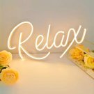 White Relax LED Neon Sign, White Relax Wall Light
