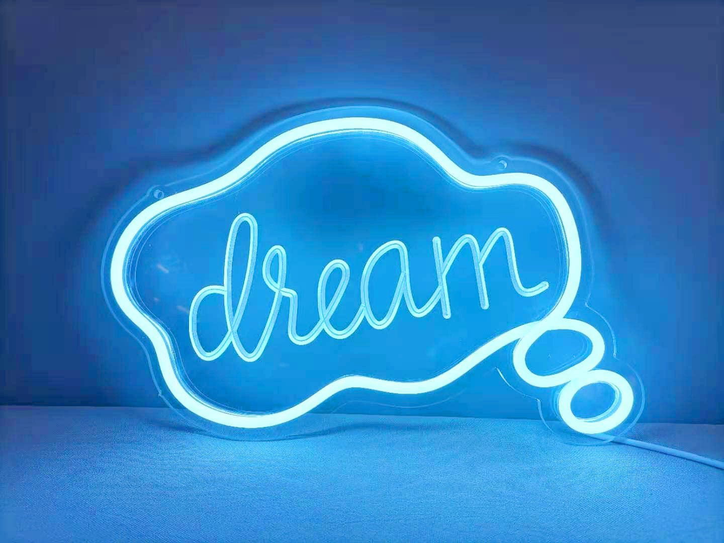 Blue Dream LED Neon Sign, Blue Neon Wall Light