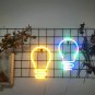 Rainbow Lightbulb LED Neon Sign, Lightbulb Neon Lamp, Rainbow Wall Light