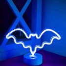Blue Bat LED Neon Sign, Bat Neon Wall Light