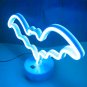 Blue Bat LED Neon Sign, Bat Neon Wall Light