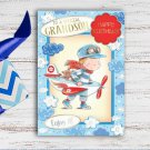 Special Grandson Toy Aeroplane Birthday Greeting Card With Envelope