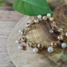 The original Lombok freshwater pearl bracelet - Peach Pearl Rhodium