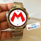 Best Limited! M Logo Super Mario Bros. Logo Sport Metal Watch Special For Gift