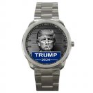 Trump Black Leather Strap Watch Special For Gift