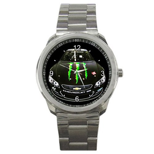 Best Limited! Kurt Busch Monster Energy Chevrolet SS 41 Nascar Sport Metal Watch Special For Gift