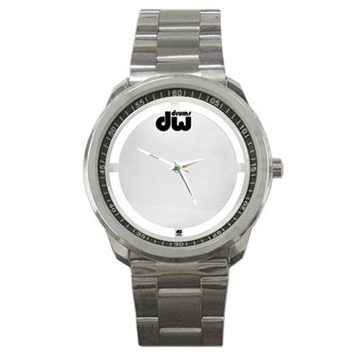 Best Limited! DW Coated Clear Bass Drum Head Style Watch Special For Gift