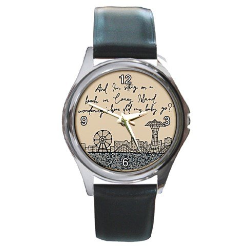Coney Island Taylor Swift Lyrics Unisex Leather Watch Special For Gift