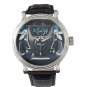 Best Limited! Nissan GTR Concept Steering Wheel Black Leather Strap Watch