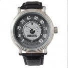 VW Beetle Superbug Classic Speedometer Black Leather Strap Watch