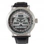 Toyota Land Cruiser Speedometer Black Leather Strap Watch