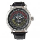 Zenith 12A58 Dial Radio Custom Black Leather Strap Watch