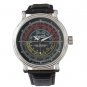 Zenith 12A58 Dial Radio Custom Black Leather Strap Watch