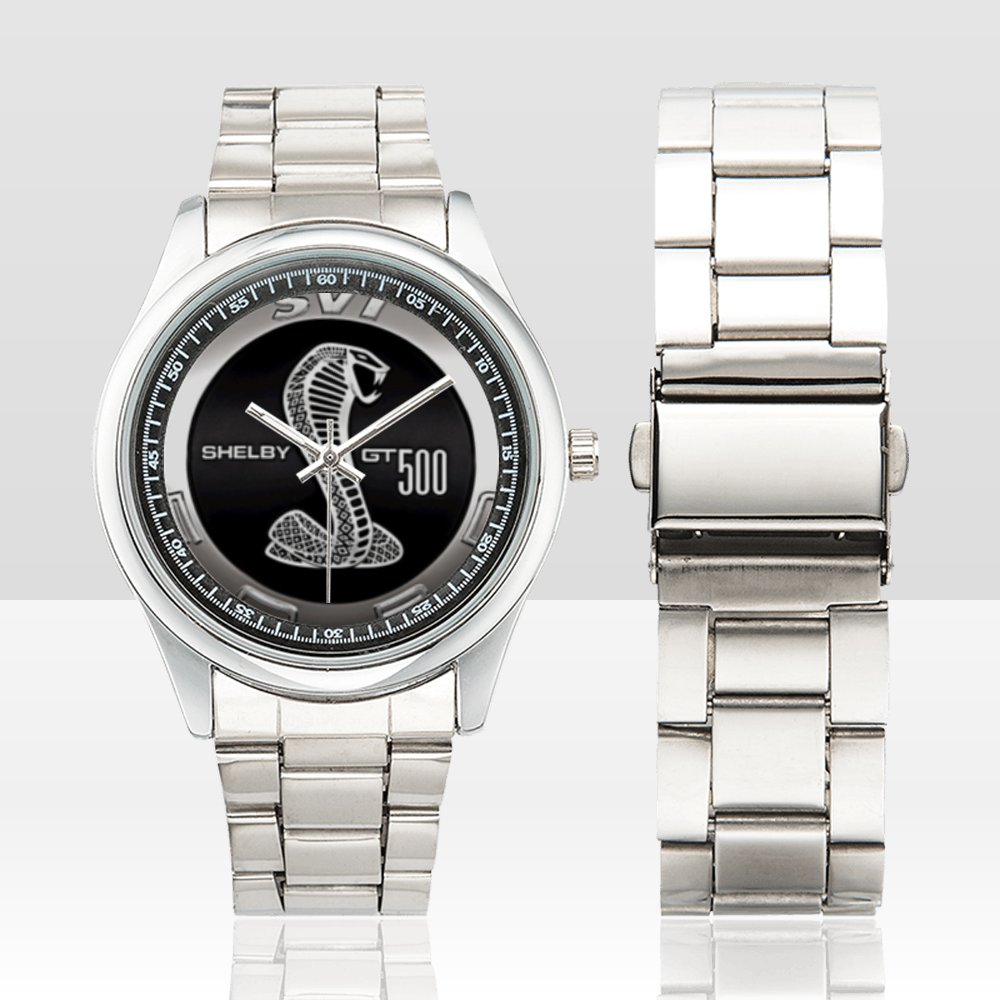 Best Limited! Cobra B Font Snake Shelby GT500 Silver metal Watch Special For Gift