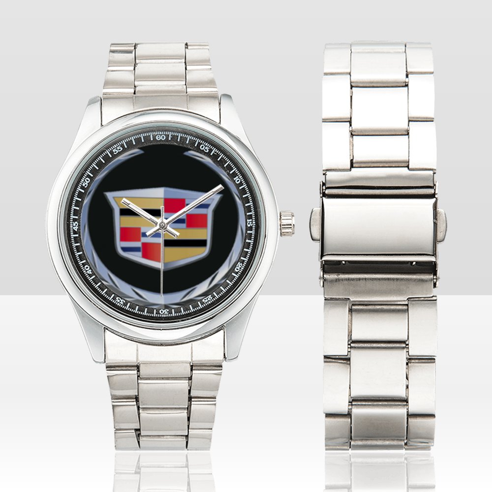 Best Limited! Cadillac Escalade Front Grille Silver Metal Watch Special For Gift