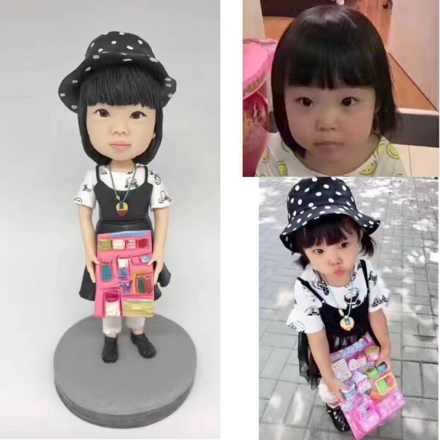 Custom Handmade 3D art Doll, Personalized Figurine For Baby, Baby Shower Gifts for Kids