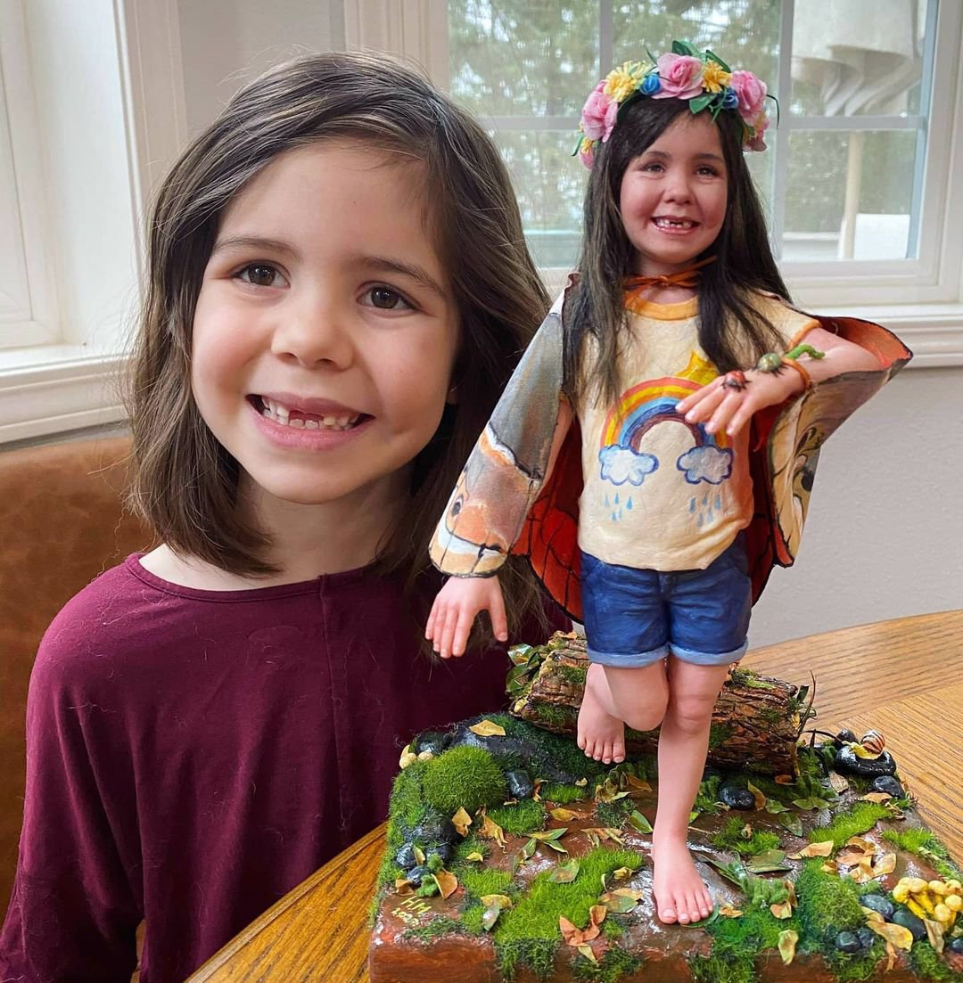 Custom Handmade 3D art Doll, Personalized Figurine For Baby, Baby Shower Gifts for Kids