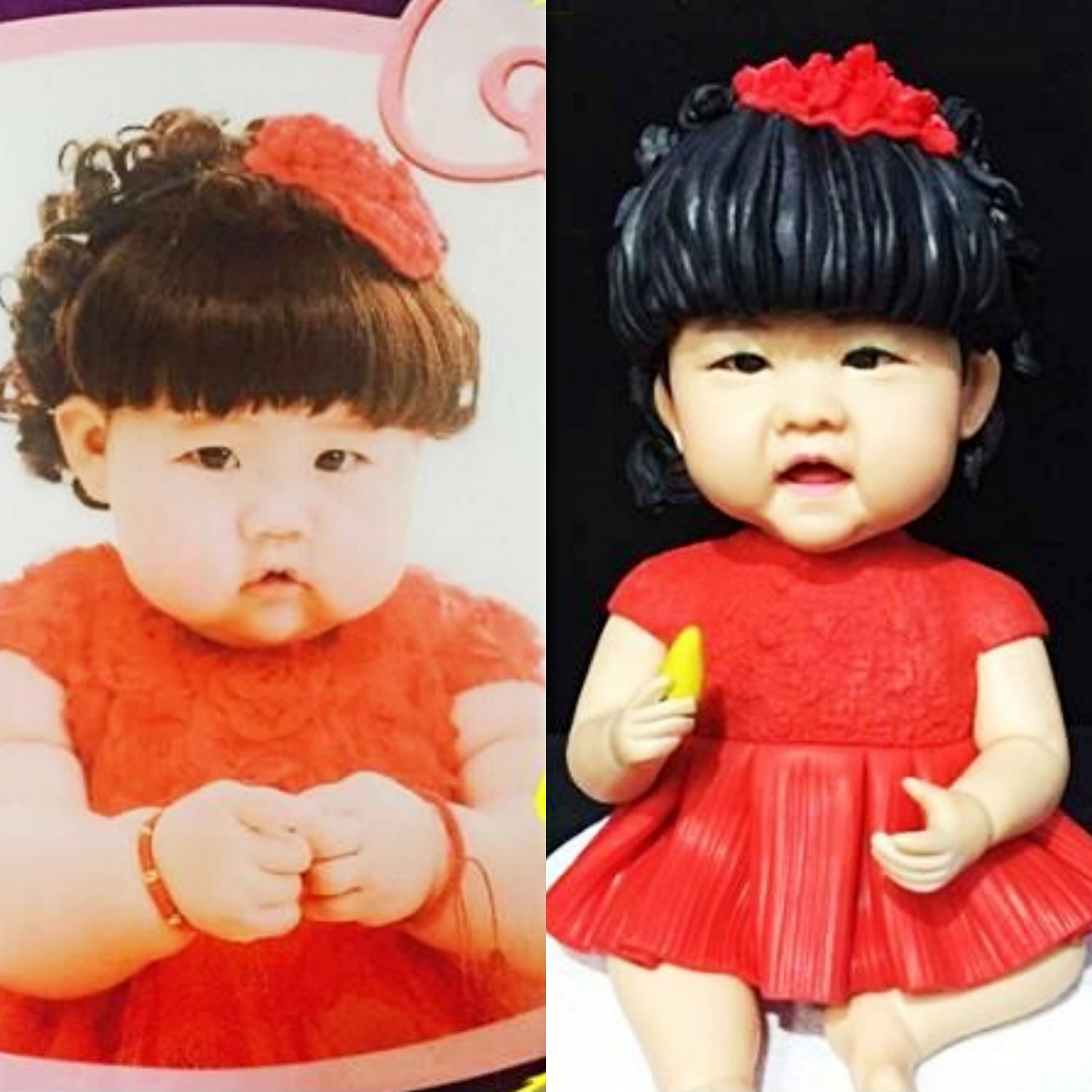 Custom Handmade 3D art Doll, Personalized Figurine For Baby, Baby Shower Gifts for Kids