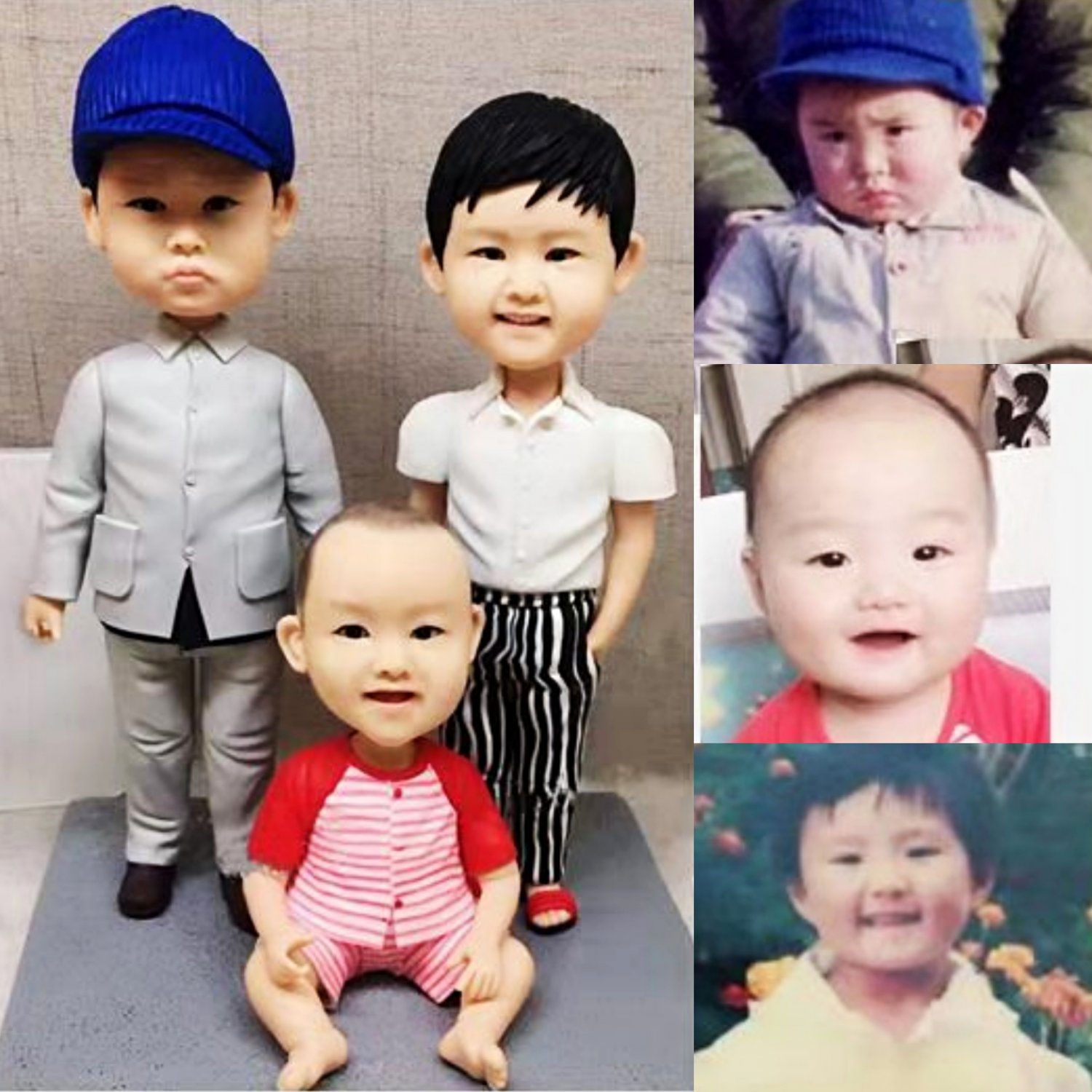 Custom Handmade 3D art Doll, Personalized Figurine For Baby, Baby Shower Gifts for Kids