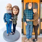 Custom Handmade 3D art Doll, Personalized Wedding Figurine For Couples, Anniversary Gifts Parents