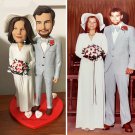 Custom Handmade 3D art Doll, Personalized Wedding Figurine For Couples, Anniversary Gifts Parents