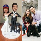 Custom Handmade 3D art Doll, Personalized Wedding Figurine For Couples, Anniversary Gifts Parents