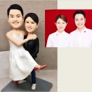 Custom Handmade 3D art Doll, Personalized Wedding Figurine For Couples, Anniversary Gifts Parents