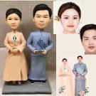 Custom Handmade 3D art Doll, Personalized Wedding Figurine For Couples, Anniversary Gifts Parents