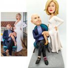 Custom Handmade 3D art Doll, Personalized Wedding Figurine For Couples, Anniversary Gifts Parents