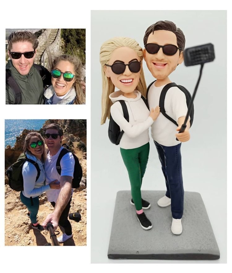 Custom Handmade 3D art Doll, Personalized Wedding Figurine For Couples, Anniversary Gifts Parents
